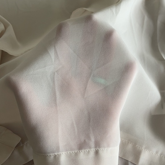 Urban Outfitters dreamy flowy cream boho top sz M - Picture 5 of 7